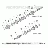 ANTRIEB, INPUT/OUTPUT SHAFT ASM.