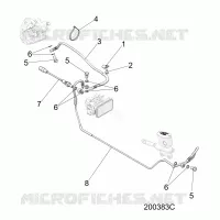 BREMSES, BREMSE LINE, REAR, ABS