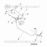 BREMSES, BREMSE LINE, REAR, ABS