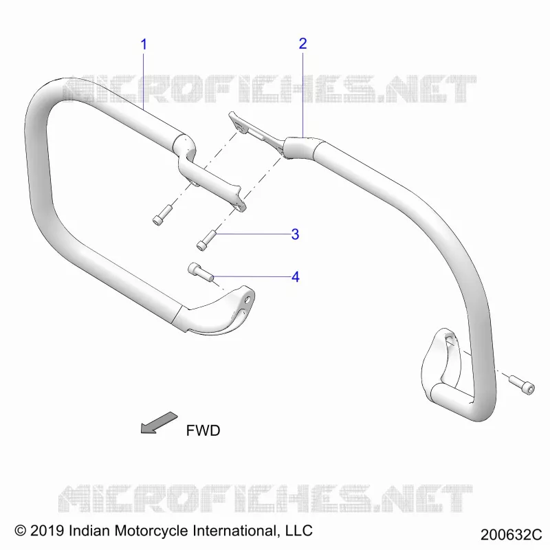 CHASSIS, HIGHWAY BAR, TUBE
