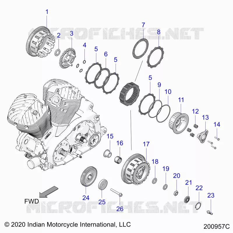 ANTRIEB, CLUTCH AND PRIMARY DRIVE