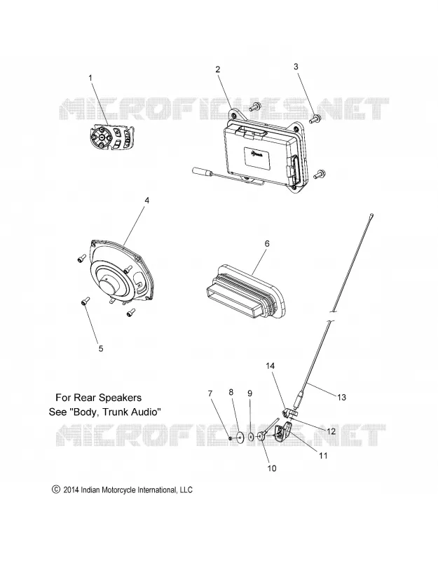 AUDIO SYSTEM - N15TCAAA/TRAAA ALL OPTIONS (49INDIANAUDIO15R)