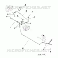 BREMSES, BREMSE LINE, REAR, ABS