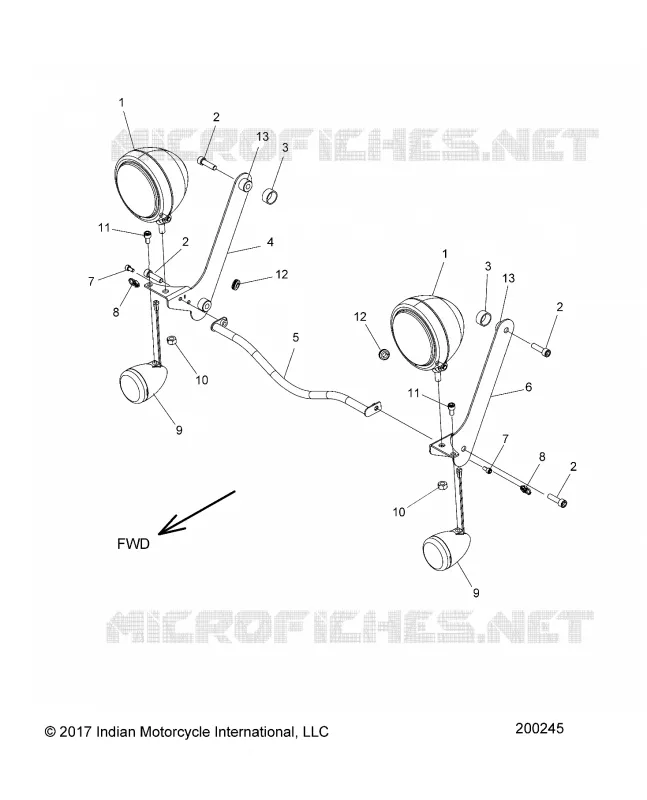 ELEKTRIC, LIGHT BAR AND TURN SIGNAL, FRONT