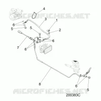 BREMSES, BREMSE LINE, REAR, ABS
