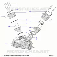 ENGINE, CYLINDER AND ZYLINDERKOPF MNTG.