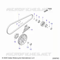 ANTRIEB, DRIVE SPROCKET, BELT AND GUARD
