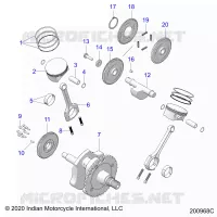 ENGINE, PISTON AND KURBELWELLE