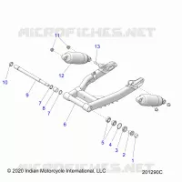 HINTERRADAUFHÃ„NGUNG ASM., SWING ARM AND SHOCKS