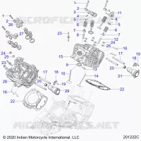 ENGINE, ZYLINDERKOPF, CAMSHAFT AND VALVE ASM.