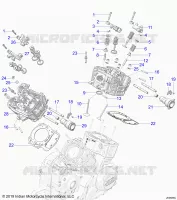 ENGINE, ZYLINDERKOPF, CAMSHAFT AND VALVE ASM.