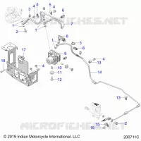 BREMSES, BREMSE LINE, REAR, AND ABS MODULE ASM.