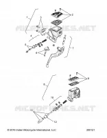 BREMSES, MASTER CYL., FRONT AND REAR
