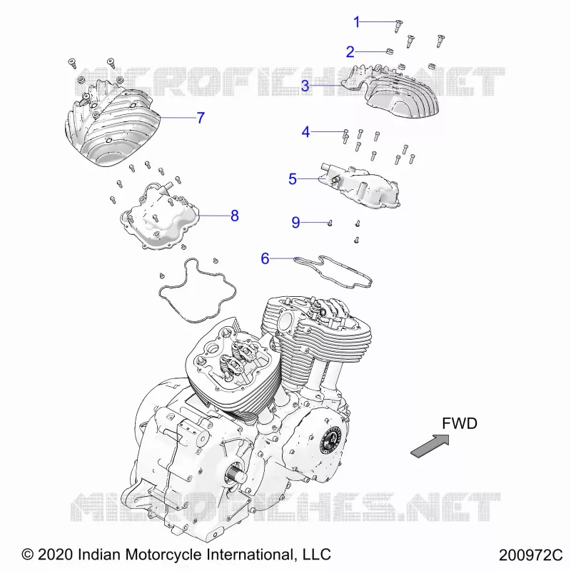 MOTOR, ROCKER COVERS