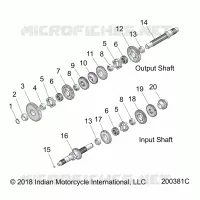 ANTRIEB, INPUT/OUTPUT SHAFT ASM.