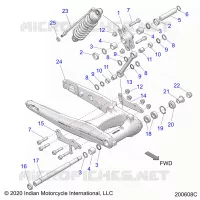 HINTERRADAUFHÃ„NGUNG ASM., SWING ARM AND SHOCK