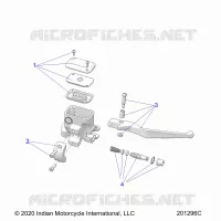 VORDERBREMSE, LEVER AND MASTER CYLINDER
