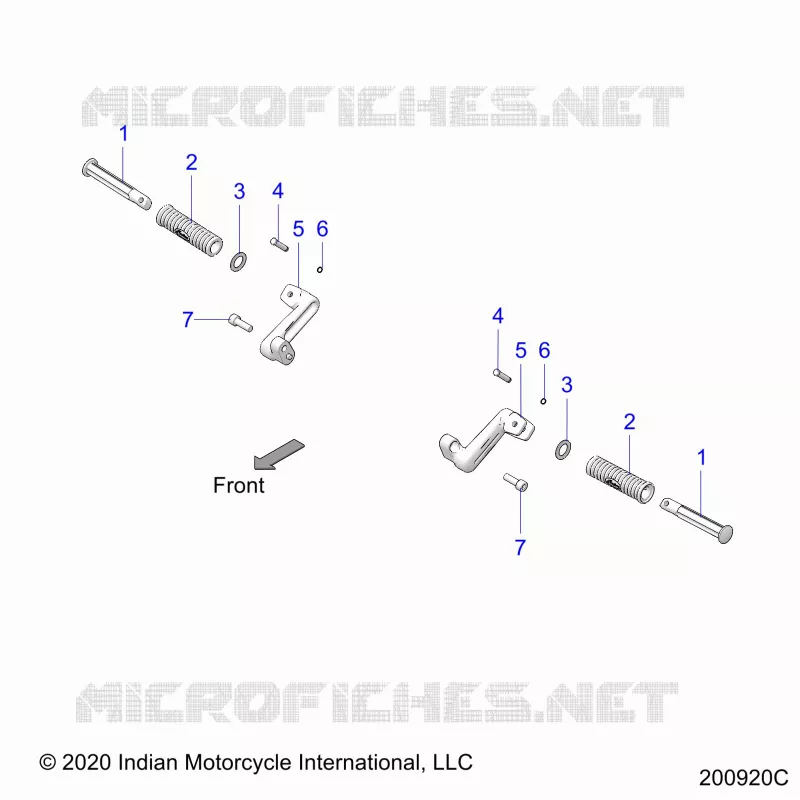 CHASSIS, FOOTPEG, PASSENGER