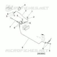 BREMSES, BREMSE LINE, REAR, ABS