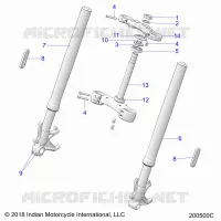 LENKUNG, FRONT FORKS