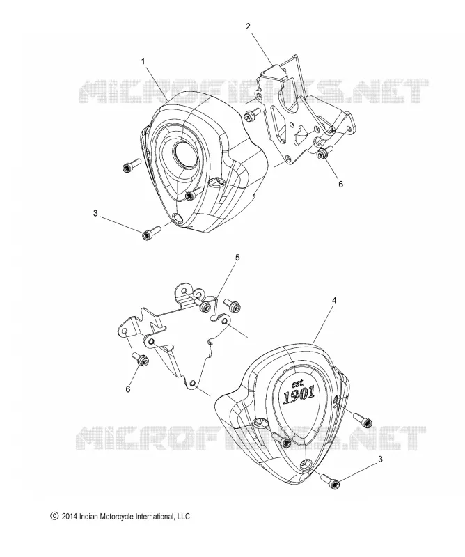 MOTORSEITE COVERS, IGN./THERMOSTAT