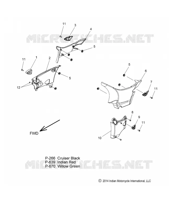 SIDE COVERS - N15CCC/CCV ALL OPTIONS (49INDIANSIDECVR15)