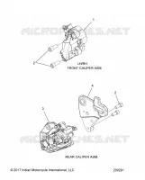 BRAKES, BREMSZANGE VORNE AND REAR
