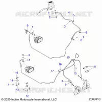 BREMSES, BREMSE LINE, FRONT, ABS