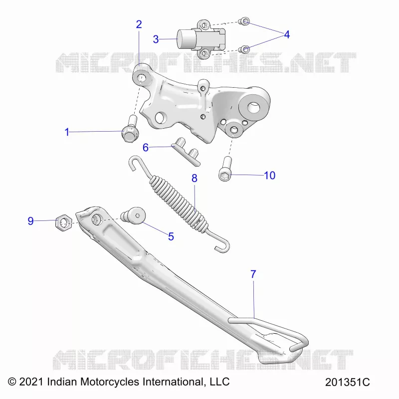 CHASSIS, SIDE STAND