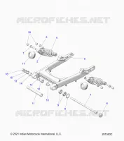 HINTERRADAUFHÃ„NGUNG ASM., SWING ARM AND SHOCKS