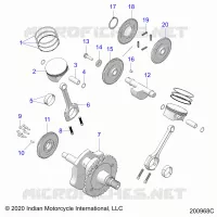 ENGINE, PISTON AND KURBELWELLE