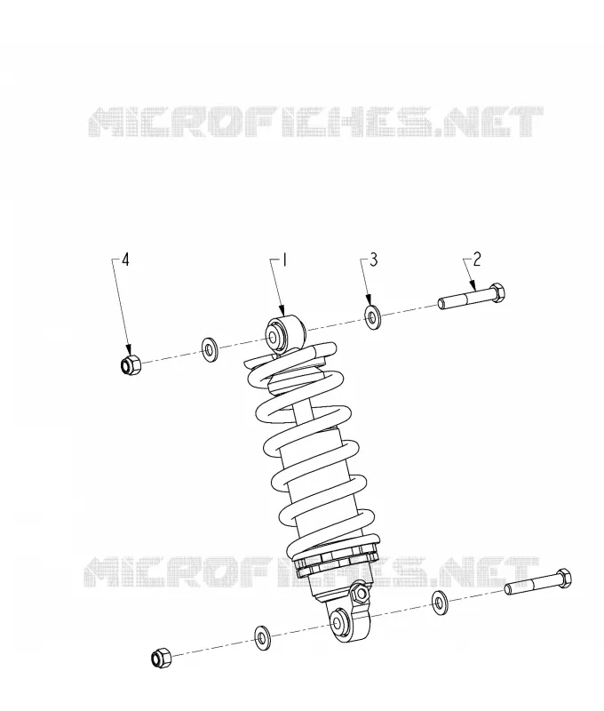 REAR SUSPENSION SHOCK ABSORBER - N121C/V/D ALL OPTIONS (INDIANSHOCKRR12CC)
