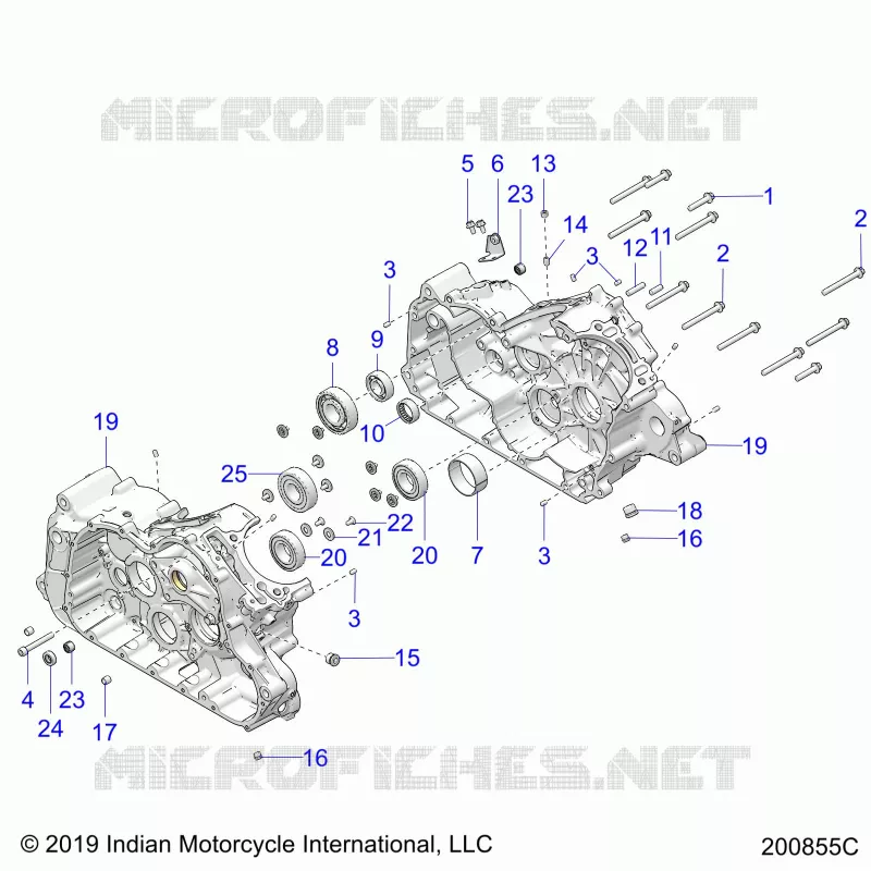 MOTOR, CASE ASM.