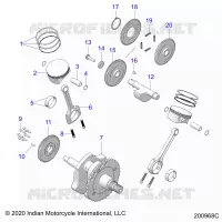 ENGINE, PISTON AND KURBELWELLE
