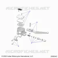 VORDERBREMSE, LEVER AND MASTER CYLINDER