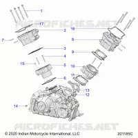 ENGINE, CYLINDER AND ZYLINDERKOPF MNTG.