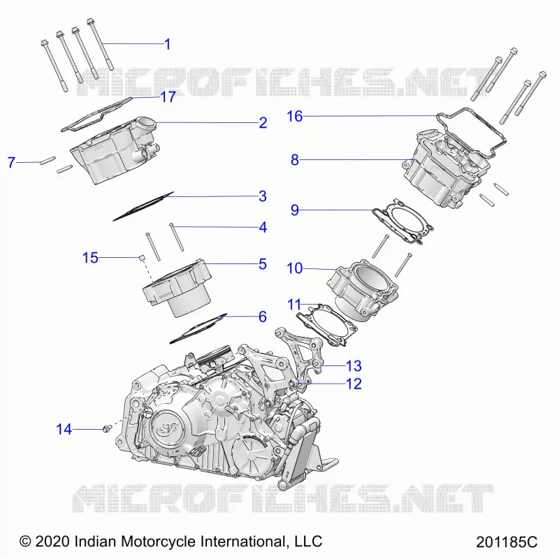 ENGINE, CYLINDER AND ZYLINDERKOPF MNTG.