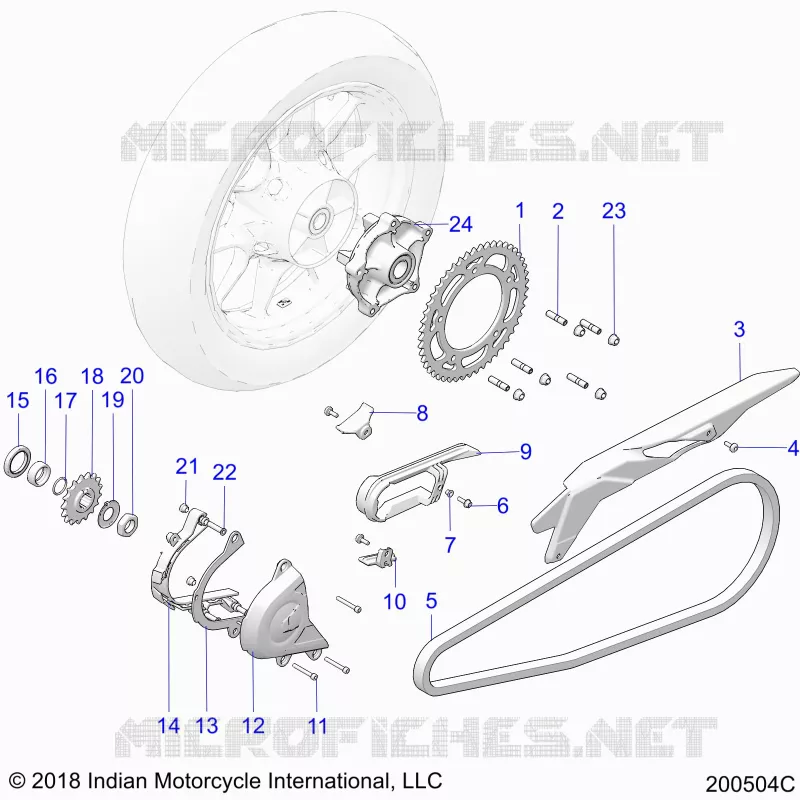 ANTRIEB, SPROCKETS, GUARDS AND CHAIN