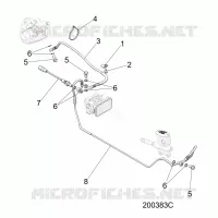BREMSES, BREMSE LINE, REAR, ABS