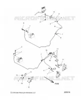 BREMSES, BREMSE LINE, FRONT, ABS