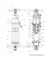 SHOCK ABSORBER, CHIEFTAIN - N14TCA ALL OPTIONS (49INDIANSHOCKRR14TOUR)