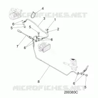 BREMSES, BREMSE LINE, REAR, ABS