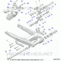 HINTERRADAUFHÃ„NGUNG ASM., SWING ARM AND SHOCK