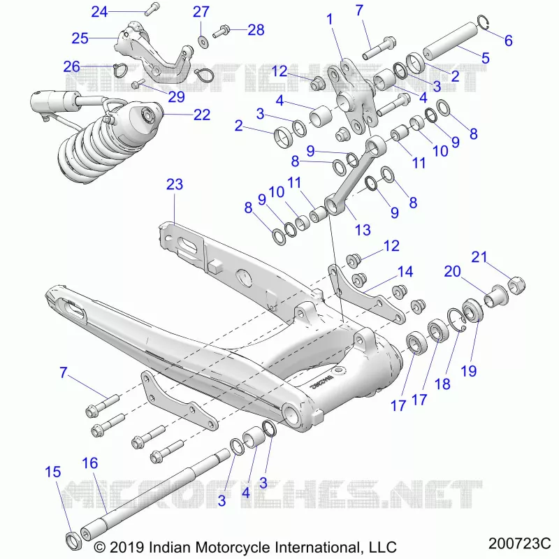HINTERRADAUFHÃ„NGUNG ASM., SWING ARM AND SHOCK