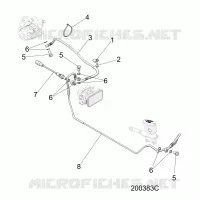 BREMSES, BREMSE LINE, REAR, ABS