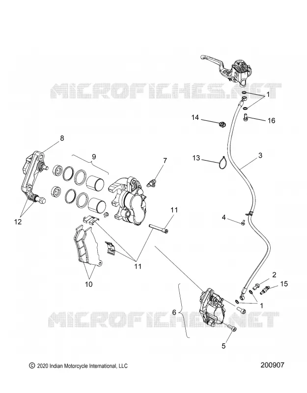VORDERBREMSE ASM. (NON ABS)