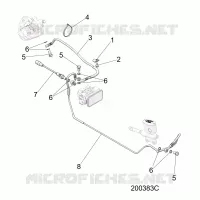BREMSES, BREMSE LINE, REAR, ABS