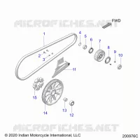 ANTRIEB, DRIVE SPROCKET, BELT AND GUARD