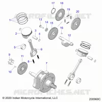 ENGINE, PISTON AND KURBELWELLE