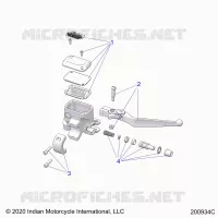 VORDERBREMSE, LEVER AND MASTER CYLINDER